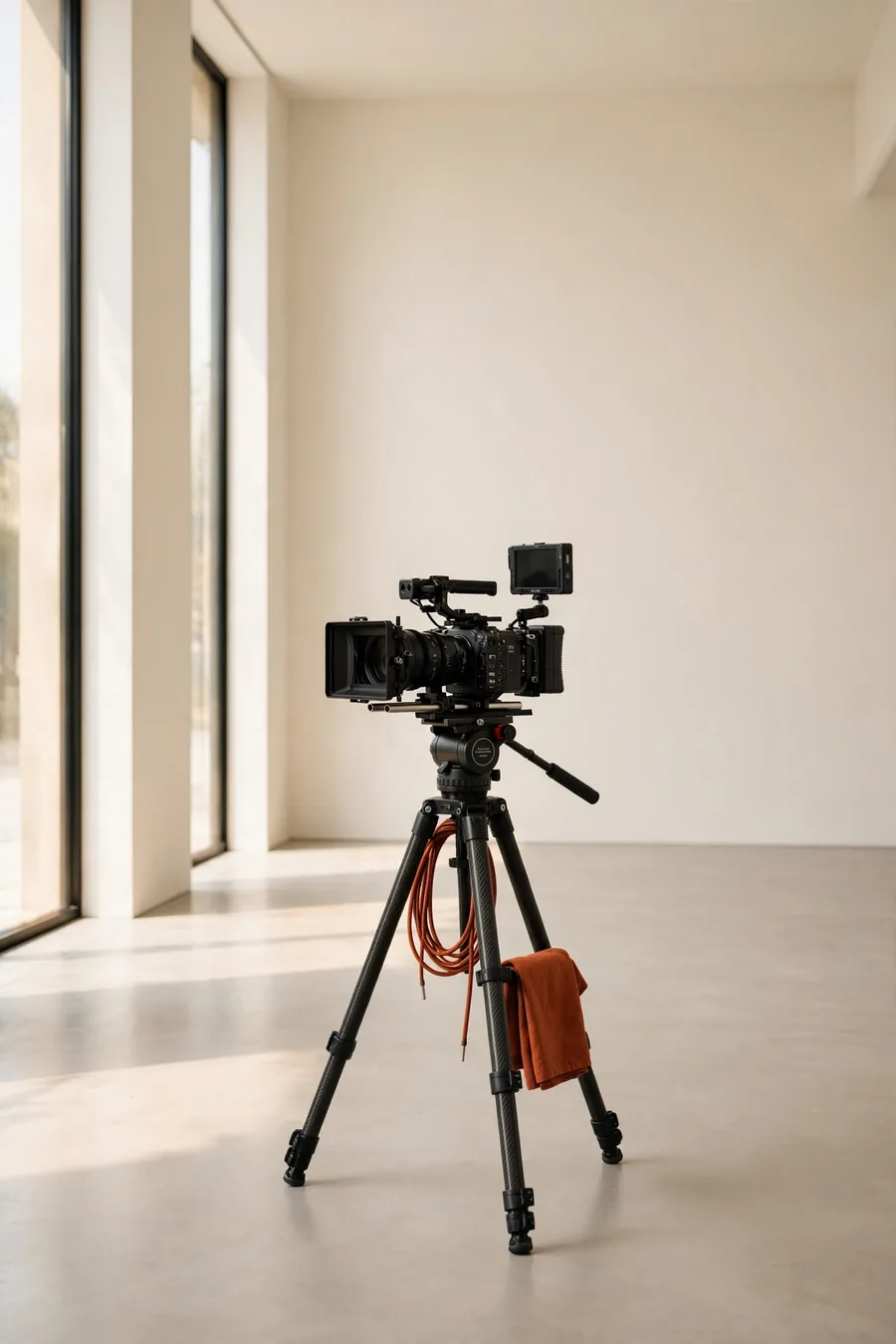 A camera in a gallery
